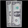 Image 2 : 2x Non-Consecutive 1981A $1 Federal Reserve Notes (New York NY and Boston MA), All CU Grades CU