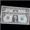 Image 2 : 2x Consecutive **Star Note** 2009 $1 Federal Reserve Notes (Boston, MA), All CU Grades CU