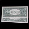 Image 3 : 2x Consecutive **Star Note** 2009 $1 Federal Reserve Notes (Boston, MA), All CU Grades CU
