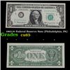 Image 1 : 1963 $1 Federal Reserve Note (Philadelphia, PA) Grades Gem CU