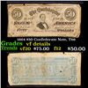 Image 1 : 1864 $50 Confederate Note, T66 Grades vf details