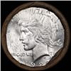 Image 2 : ***Auction Highlight*** Full solid date 1922-p Uncirculated Peace silver dollar roll, 20 coins (fc)