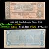 Image 1 : 1864 $10 Confederate Note, T68 Grades vf++