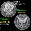 Image 1 : 1881-s Morgan Dollar $1 Grades Choice Unc PL