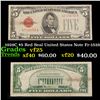 Image 1 : 1928C $5 Red Seal United States Note Fr-1528 Grades vf+
