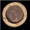 Image 3 : Mixed small cents 1c orig shotgun roll, 1919-d Wheat Cent, 1863 Indian Cent other end, Brinks Wrappe