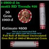 Image 1 : Shotgun Lincoln 1c roll, 1960-d 50 pcs Bank Wrapper.