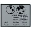 Image 1 : Fred Haise Signed Apollo 13 Lunar Plaque