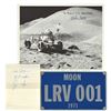 Image 1 : Apollo 15 Autographs and LRV License Plate