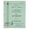 Image 1 : Fred Haise's Training-Used Apollo 16 LM Timeline Book