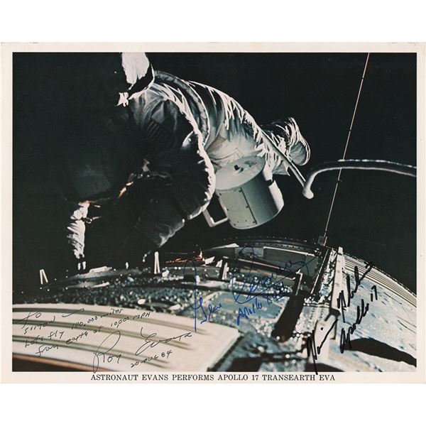 Apollo 17 Signed Photograph