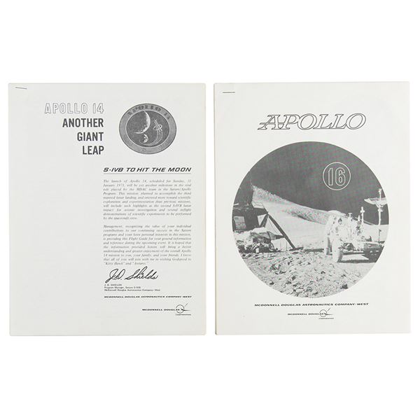 Apollo 14 and 16 Briefings by McDonnell Douglas