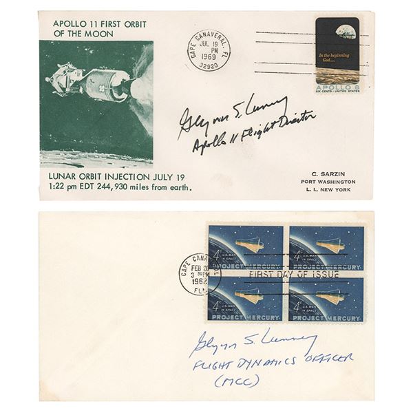 Glynn S. Lunney (2) Signed Covers