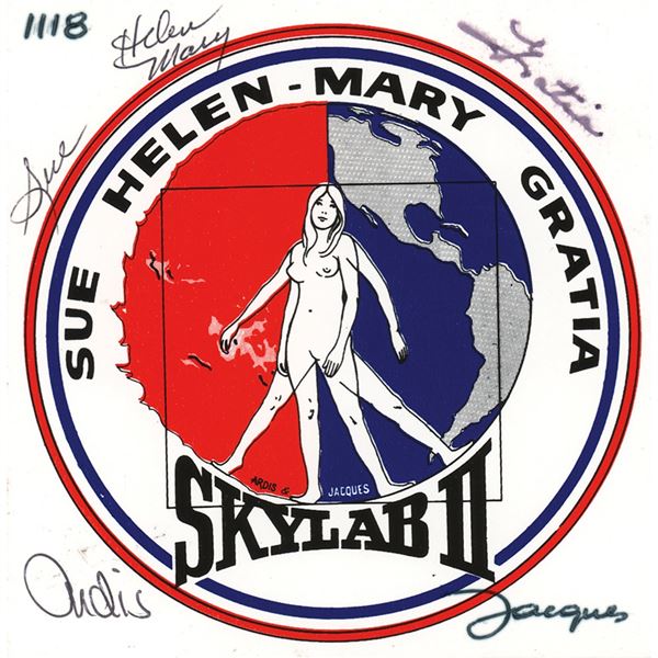 Skylab 3 Wives Signed Decal