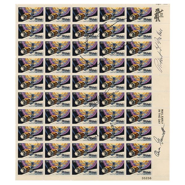 Skylab Multi-Signed Stamp Sheet