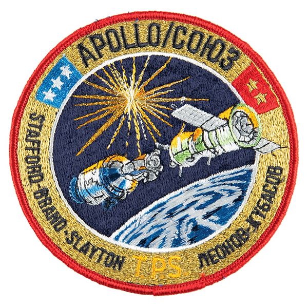 Apollo-Soyuz 'TPS' Initialed Crew Patch