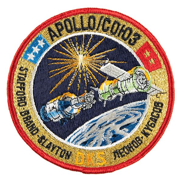 Apollo-Soyuz 'DKS' Initialed Crew Patch