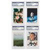 Image 1 : Apollo-Soyuz (4) Signed Space Shots Trading Cards