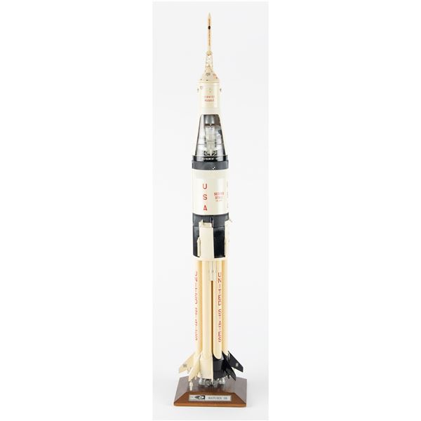 Saturn IB Rocket Model with Apollo CSM/LM Payload