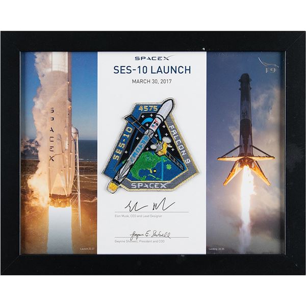 SpaceX SES-10 Launch Employee Patch Presentation