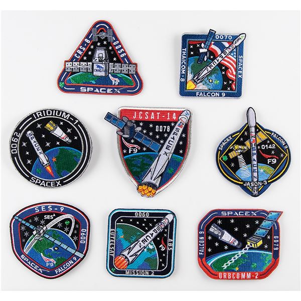 SpaceX Employee Patches (8) (Rare Low Numbers)