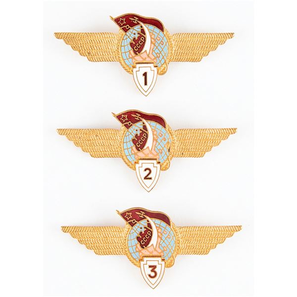 Soviet Cosmonaut Wings - Set of (3)