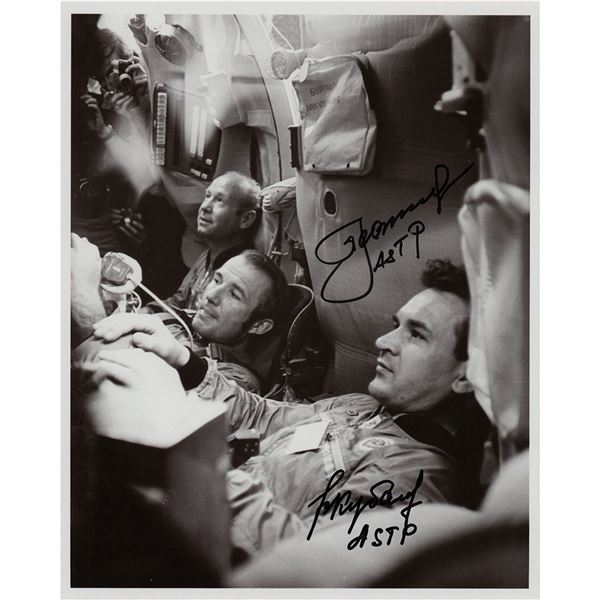 Alexei Leonov and Valeri Kubasov Signed Photograph