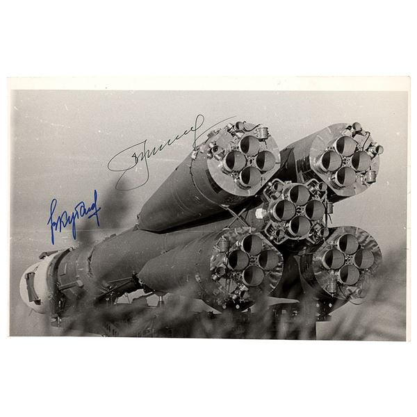 Alexei Leonov and Valery Kubasov Signed Photograph