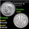 Image 1 : 1942D Australia 3 Pence 3p KM# 37 Grades Choice Unc