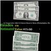 Image 1 : 3x Consecutive 1963 $1 Federal Reserve Notes (Philadelphia, PA) Grades CU