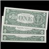 Image 3 : 3x Consecutive 1963 $1 Federal Reserve Notes (Philadelphia, PA) Grades CU