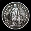 Image 2 : 1907B Switzerland 1/2 Franc 1/2f KM# 23 Grades vf++
