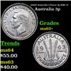 Image 1 : 1943D Australia 3 Pence 3p KM# 37 Grades Select+ Unc