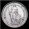 Image 2 : 1943B Switzerland 1/2 Franc 1/2f KM# 23 Grades Select Unc