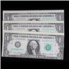 Image 2 : 3x Consecutive 1969D $1 Federal Reserve Notes (New York, NY), All CU Grades CU