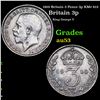 Image 1 : 1919 Britain 3 Pence 3p KM# 813 Grades Select AU