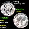 Image 1 : 1944-p Mercury Dime 10c Grades GEM++ Unc