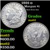 Image 1 : 1891-o Morgan Dollar $1 Grades Select Unc