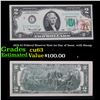 Image 1 : 1976 $2 Federal Reserve Note 1st Day of Issue, with Stamp Grades Select CU