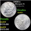 Image 1 : 1900-s Morgan Dollar $1 Graded ms62+ BY SEGS