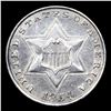 Image 2 : ***Auction Highlight*** 1854 Three Cent Silver 3cs Grades Select+ Unc By SEGS (fc)