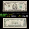 Image 1 : **Star Note** 1988 $5 Green Seal Federal Reserve Note (Atlanta, GA) Grades vf+
