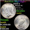 Image 1 : ***Auction Highlight*** 1922-s Peace Dollar $1 Grades Choice+ Unc By SEGS (fc)