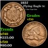 Image 1 : 1857 Flying Eagle Cent 1c Grades vf++