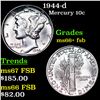 Image 1 : 1944-d Mercury Dime 10c Grades GEM++ FSB