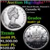 Image 1 : ***Auction Highlight*** 1965 Small Beads, Pointed 5 Canada Dollar $1 Graded ms67+ pl By SEGS (fc)