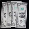 Image 2 : 4x Consecutive 1969 $1 Federal Reserve Notes (Philadelphia, PA), All CU Grades CU