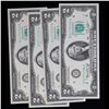 Image 2 : 4x Consecutive 1976 $2 Federal Reserve Notes (Cleveland, OH), All CU Grades CU