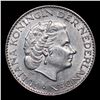 Image 2 : 1955 Netherlands 1 Gulden 1g KM# 184 Grades Choice Unc