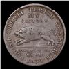Image 2 : 1834 running boar Hard Times Token HT-9 1c Grades vf++